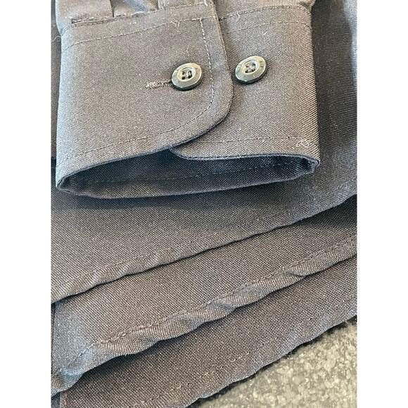 Tact Squad 8002 Men's Polyester Long Sleeved uniform shirt Black XL 17-17.5 - Picture 9 of 12